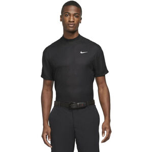 Nike Dri-Fit Tiger Woods Mens Polo Shirt Black/Black/White XL
