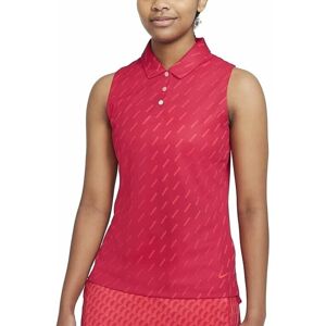 Nike Dri-Fit Victory Womens Sleeveless Polo Shirt Very Berry/Fusion Red/Bright Crimson M