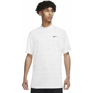 Nike Dri-Fit Tiger Woods Advantage Mock Mens Polo Shirt White/University Red/Black M