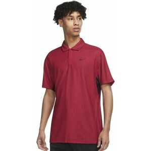Nike Dri-Fit Tiger Woods Advantage Jacquard Color-Blocked Mens Polo Shirt Gym Red/Team Red/Black 3XL