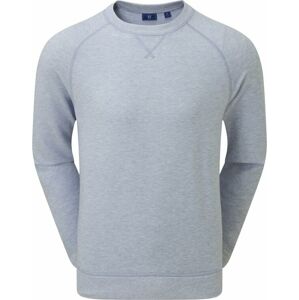 Footjoy French Terry Crew Mens Neck Sweater Dove Grey L