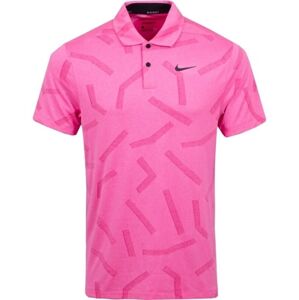 Nike Dri-Fit Vapor Graphic Mens Polo Shirt Hyper Pink/Black L