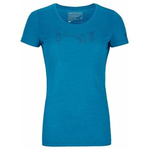 Ortovox Outdoorové tričko 120 Cool Tec Wool Wash T-Shirt W Heritage Blue XS