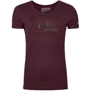 Ortovox Outdoorové tričko 140 Cool Vintage Badge T-Shirt W Winetasting XS