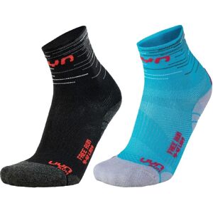 UYN Free Run Socks 2 Pairs Čierna-Turquoise 35/36