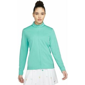 Nike Dri-Fit Full-Zip Womens Base Layer Washed Teal/White L