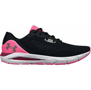 Under Armour Women's UA HOVR Sonic 5 Running Shoes Black/Pink Punk 38,5 Cestná bežecká obuv