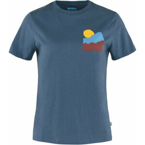 Fjällräven Outdoorové tričko Nature T-Shirt W Indigo Blue S
