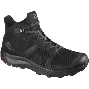 Salomon OUTline Prism Mid GTX Black/Black/Castor Gray 44 2/3 Pánske outdoorové topánky