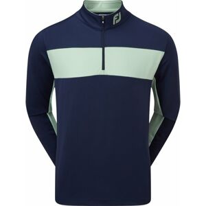 Footjoy Engineered Chest Stripe Chill-Out Mens Midlayer Navy/Sage XXL