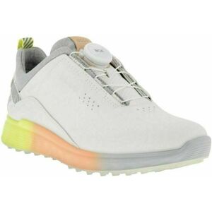 Ecco S-Three Womens Golf Shoes White/Sunny Lime 38