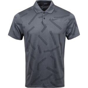 Nike Dri-Fit Vapor Graphic Mens Polo Shirt Dk Smoke Grey/Black M